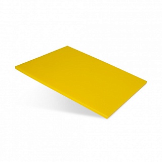 Доска разделочная 400х300х12 желтая пластик-1