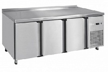 Стол холодильный низкотемпературный СХН-60-02, неохлаждаемая столешница с бортом (дверь, дверь, дверь) (21000802482)