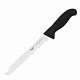 Нож д/замороженных продуктов; сталь, пластик; L=330/200, B=25мм; черный