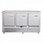 Стол холодильный среднетемпературный СХС-70Н-02 (дверь, дверь, дверь) с бортом (25120011110)
