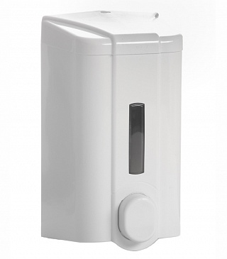 Дозатор для жидкого мыла с индикатором бело-серый [S4]-1