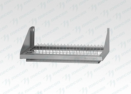 Полка для сушки посуды ПСП - 1000*300*180 "Base", цинк, сетка "тарелки" (поддон)-1